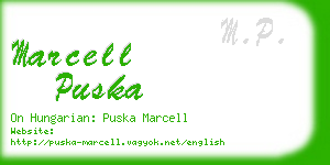 marcell puska business card